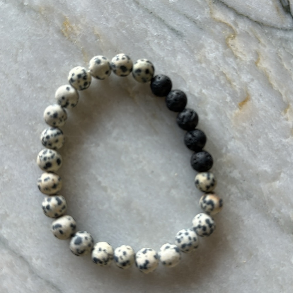 Genuine natural lava rock bead bracelet, Hawaiian - Picture 6 of 6